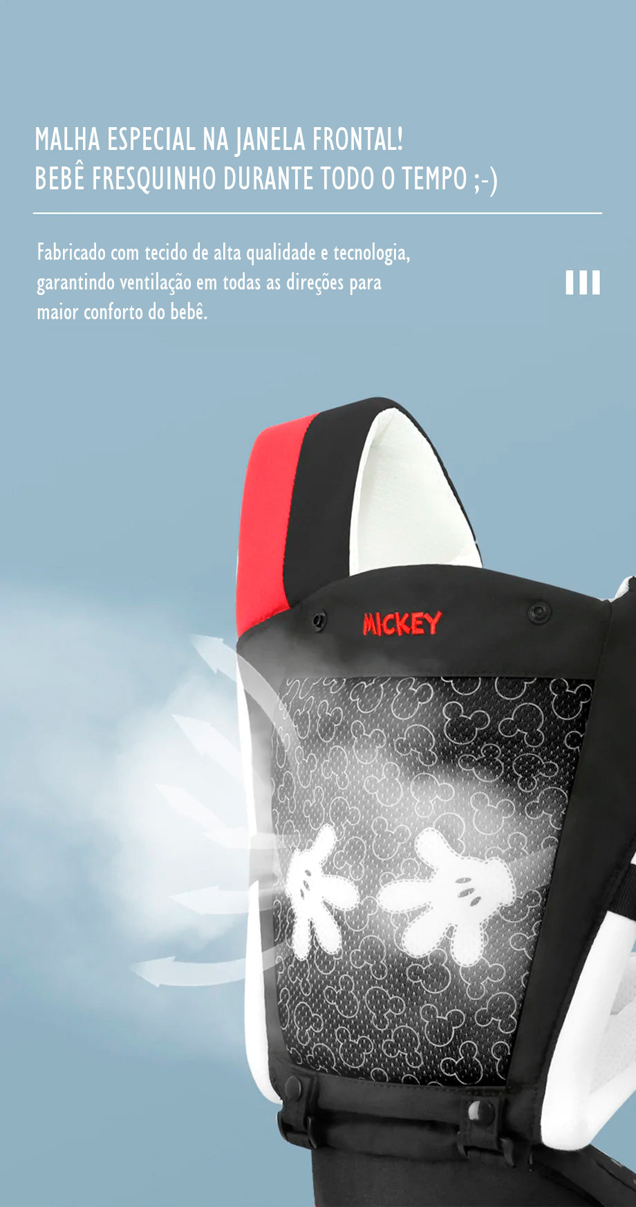 Bebé Canguro Ergonómico Mickey y Minnie Disney