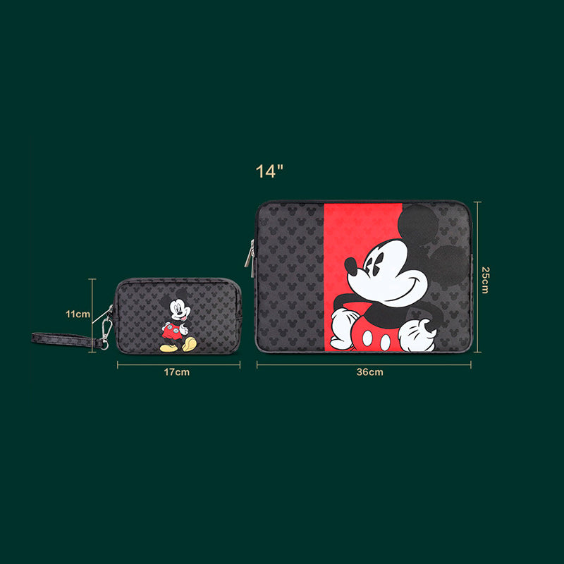 Funda para Cuaderno y Necessaire Mickey Heads Disney