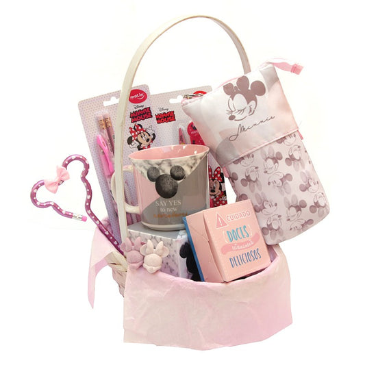 Basket in Minnie Stationary Lovers Box with Case P