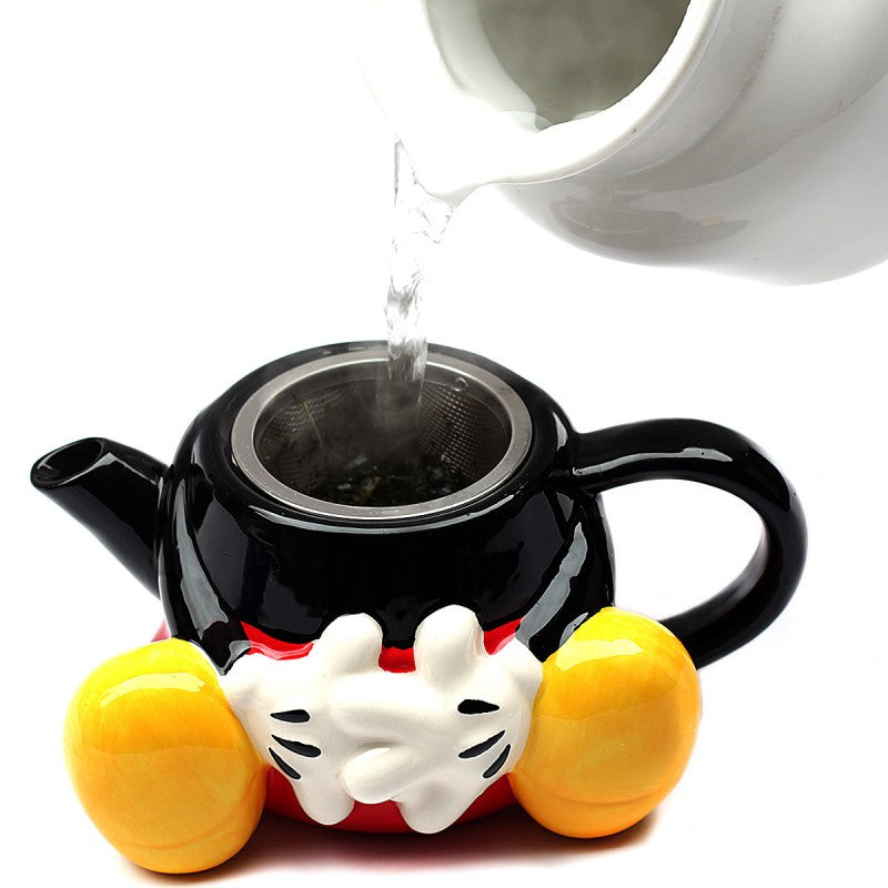 Kettle and 3D Mug W/ Lid Mickey Mouse 720ml