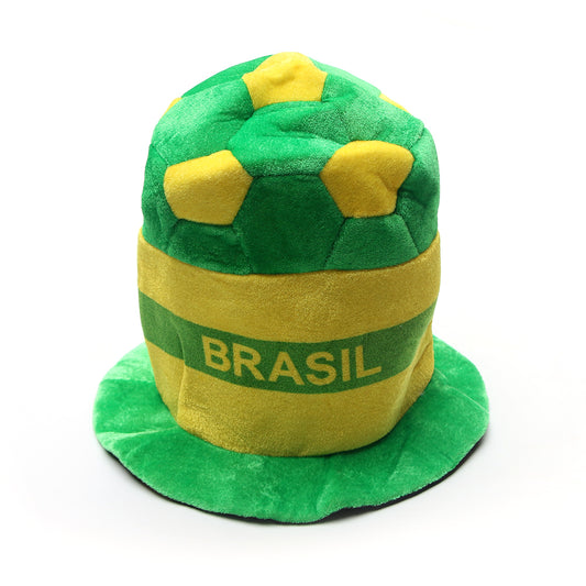 Chapéu Cartola Brasil Bola Verde Amarela