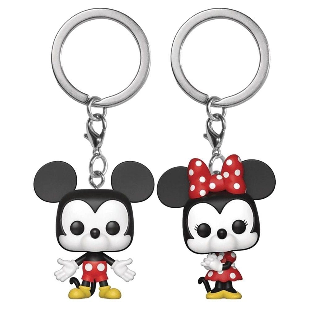 Mickey e Minnie Chaveiro FUNKO POP Pocket Keychains Disney