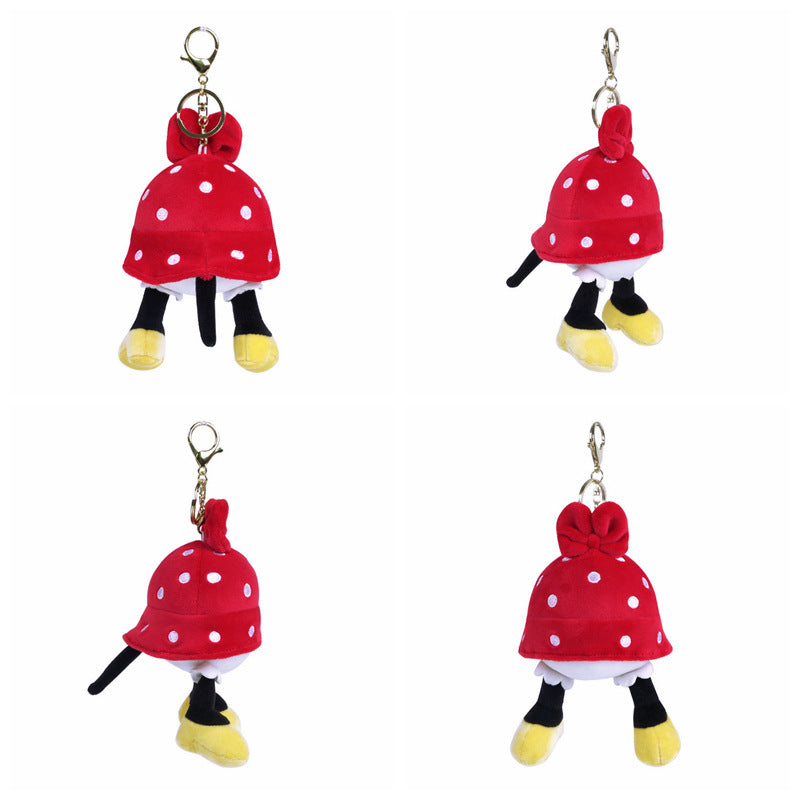 Minnie Disney Legs Plush Keychain