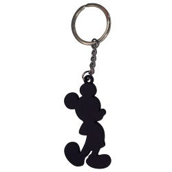 Disney Black Silhouette Mickey Keychain