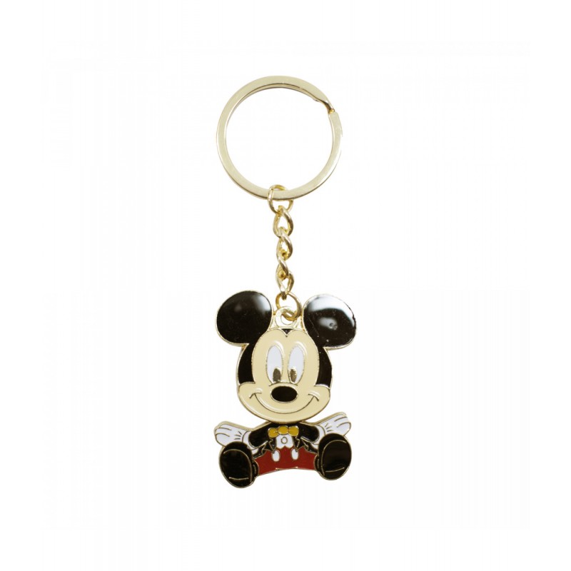 Llavero de cabeza y cuerpo de metal de Mickey