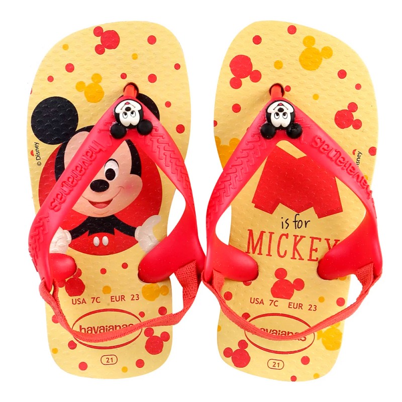 Pantuflas Infantiles Havaianas con Elástico Bebé es para Mickey Disney
