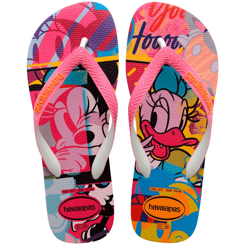 Zapatilla Havaianas con Estilo Minnie y Daisy Disney