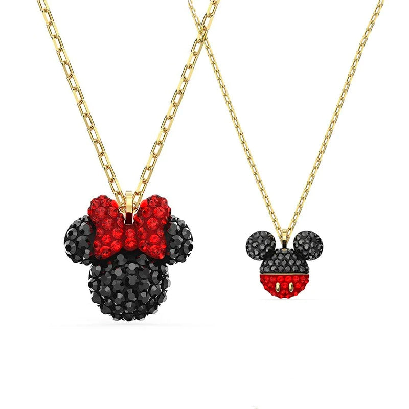 Mickey Minnie Crystal Disney Necklace