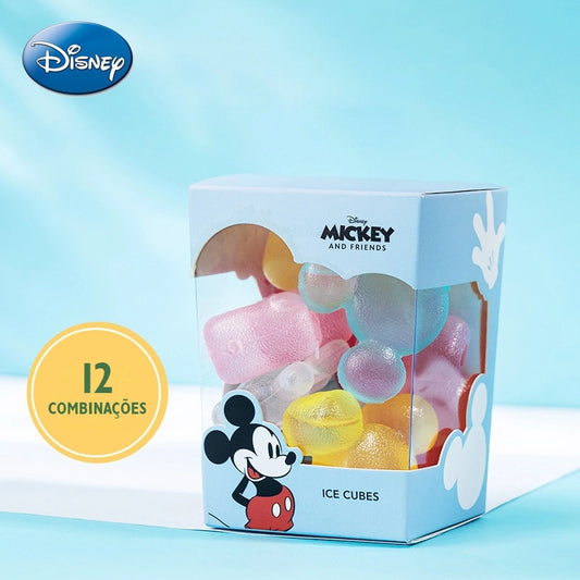 Cubos de Gelo Reutilizável Mickey Disney 12pcs