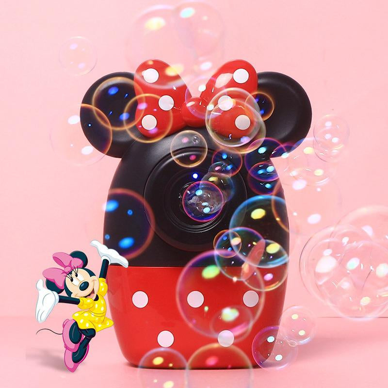 Máquina de pompas de jabón de Disney con música ligera de Mickey y Minnie