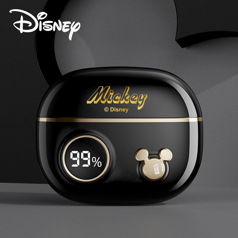 Fones de Ouvido Mickey Disney Gold TWS Bluetooth 5.2 Wireless