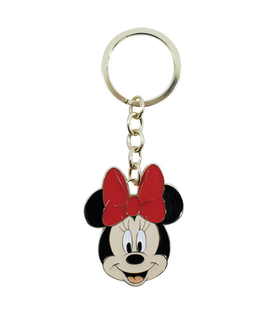 Llavero de Minnie con cabeza de metal de Disney