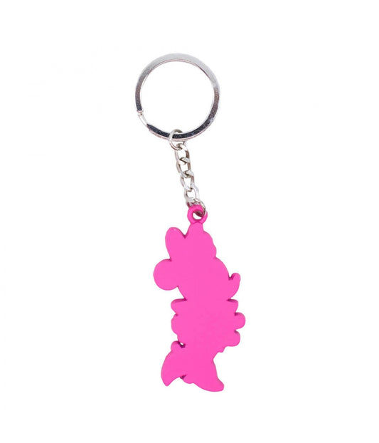 Pink Disney Minnie Silhouette Keychain