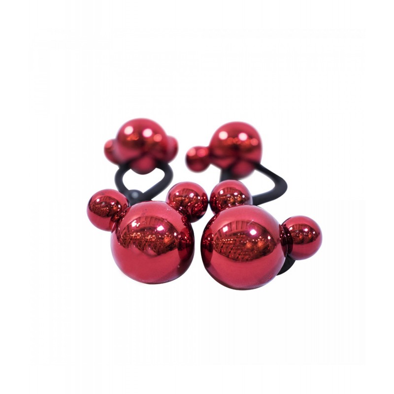 Elásticos de Cabelo Mickey Head Vermelho
