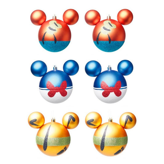 Adornos Navideños Disney Mickey Mouse Ball - Pack de 6 Bolas 6cm