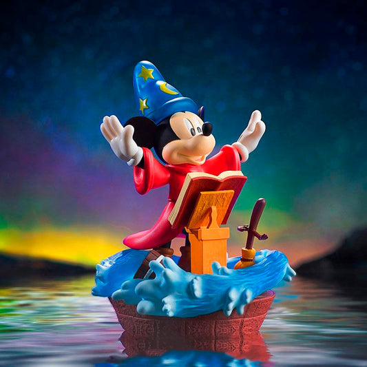 Estátua Mickey Fantasia O Aprendiz de Feiticeiro 17cm Disney