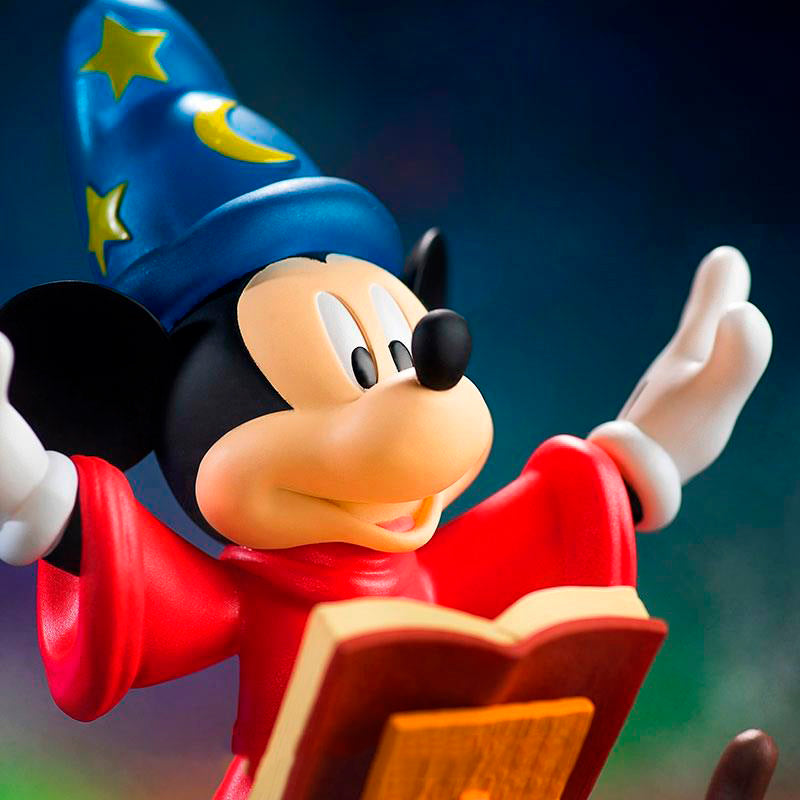 Estátua Mickey Fantasia O Aprendiz de Feiticeiro 17cm Disney