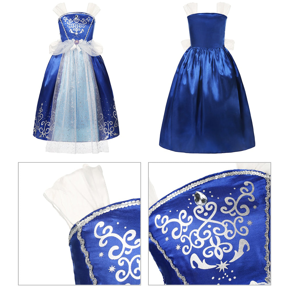 Fantasia Cinderela Infantil Cosplay Standard 01