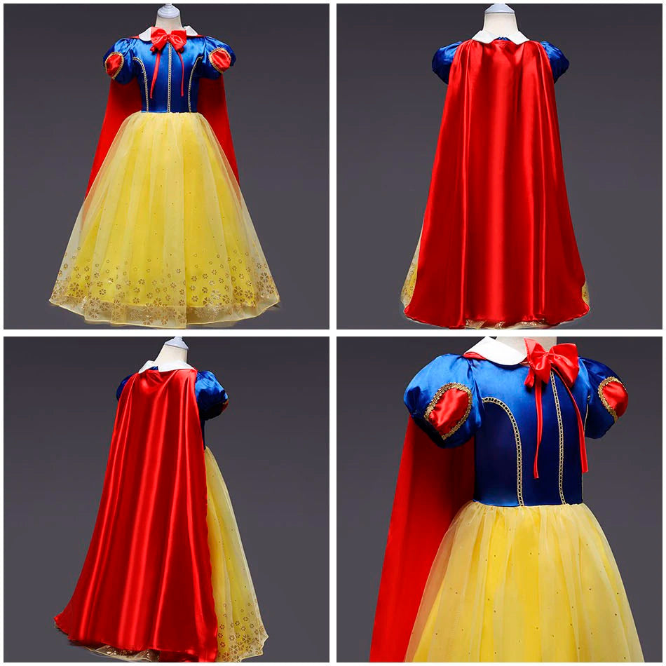 Fantasia Infantil Branca de Neve Luxo Cosplay