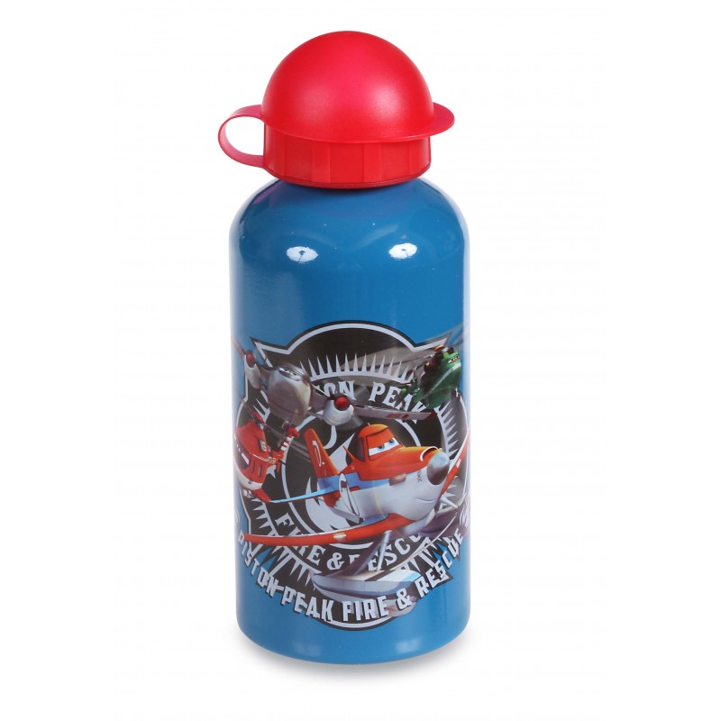 Botella Aluminio con Tapa Aviones Disney - 500mL