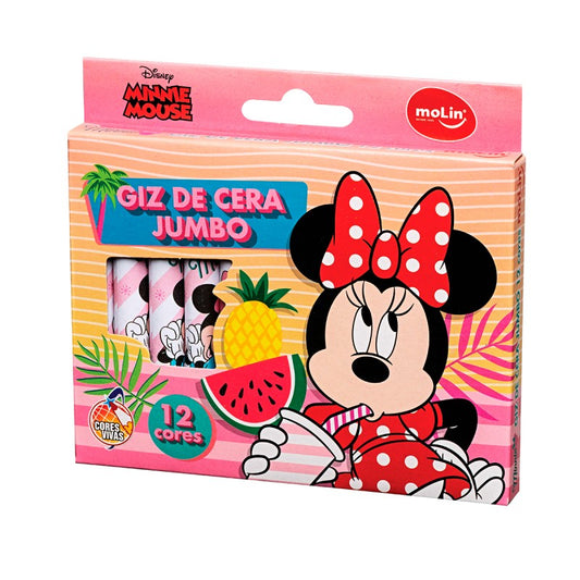 Jumbo Minnie Mouse Crayons 12 Colors Disney