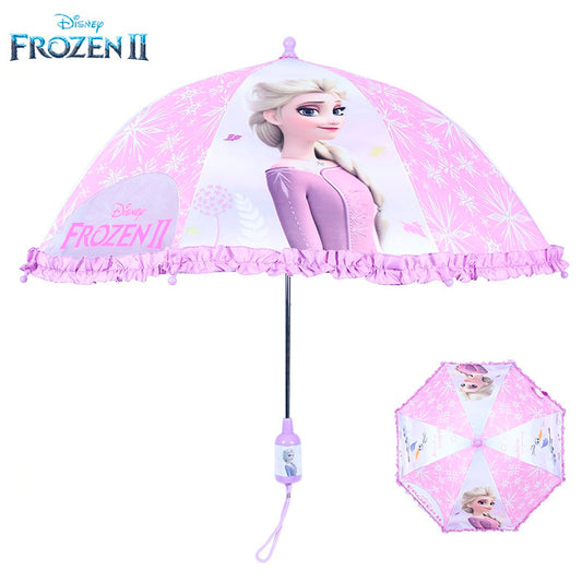 Guarda-Chuva Infantil Elsa Frozen Lilás Original Disney