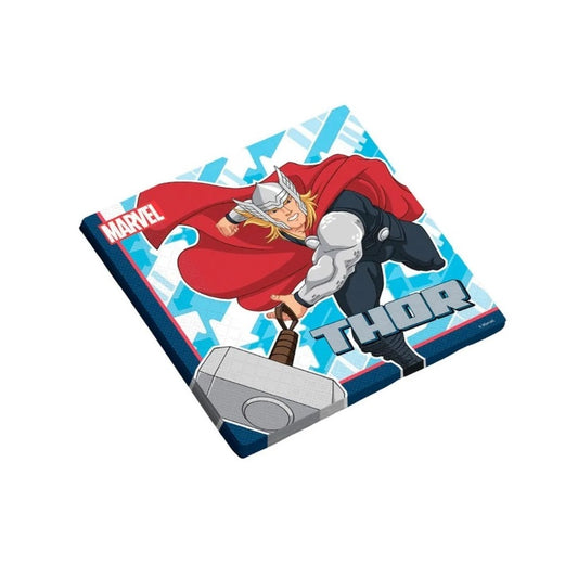 Avengers Animated Double Sheet Party Napkin 25x25cm - 16 units