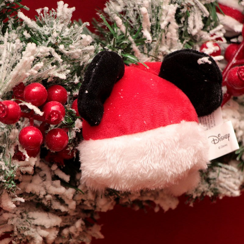 Corona de Navidad Mickey Mouse Candy 55 cm con iconos de peluche