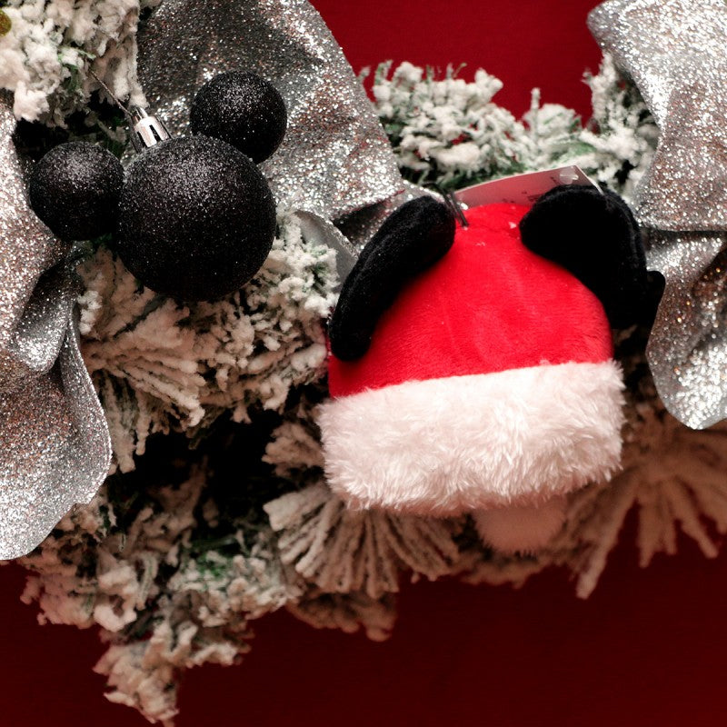 Guirlanda de Natal Mickey Mouse Silver 55 cm com Ícones 10 cm
