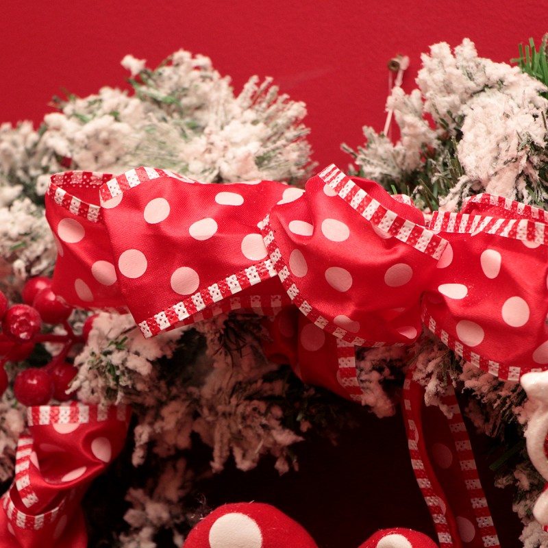 Christmas Wreath Minnie Mouse Poás 55 cm with Plush 33 cm