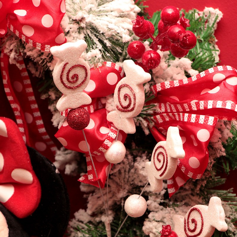Christmas Wreath Minnie Mouse Poás 55 cm with Plush 33 cm