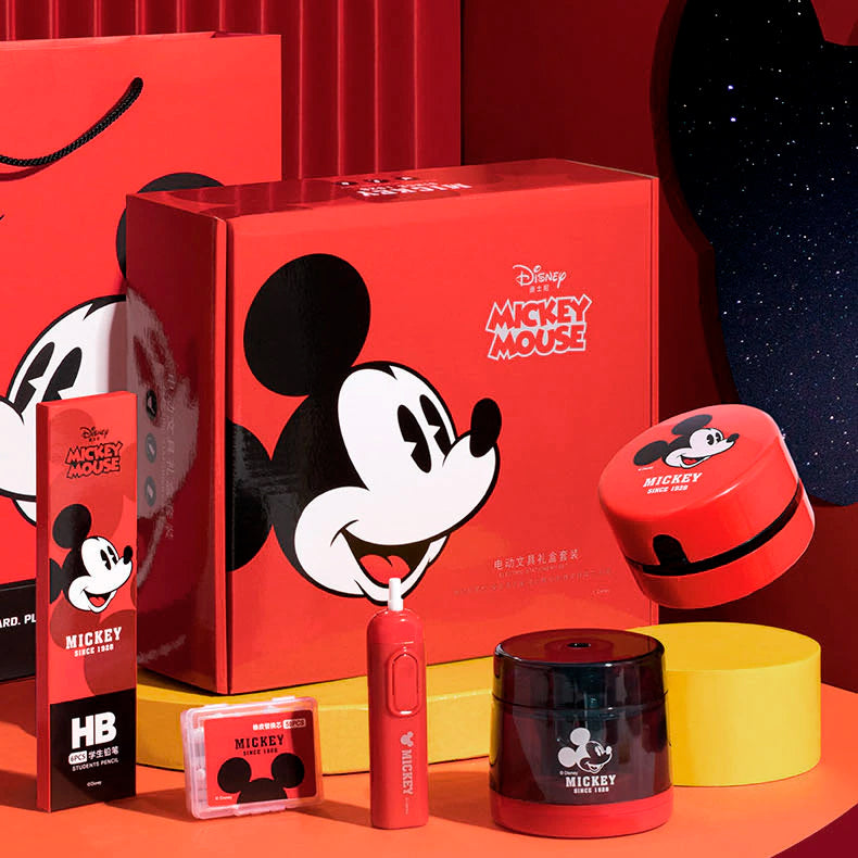 Kit Papelaria Elétrica Inteligente Mickey Disney