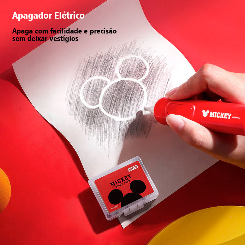 Kit Papelaria Elétrica Inteligente Mickey Disney