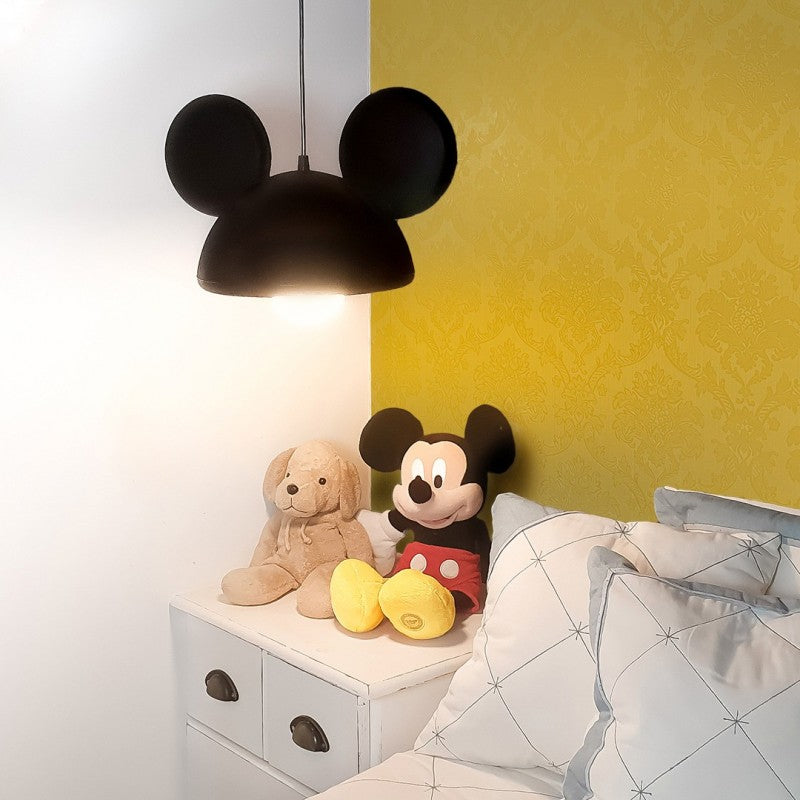 Ceiling Pendant Lamp Mickey Mouse Open Black