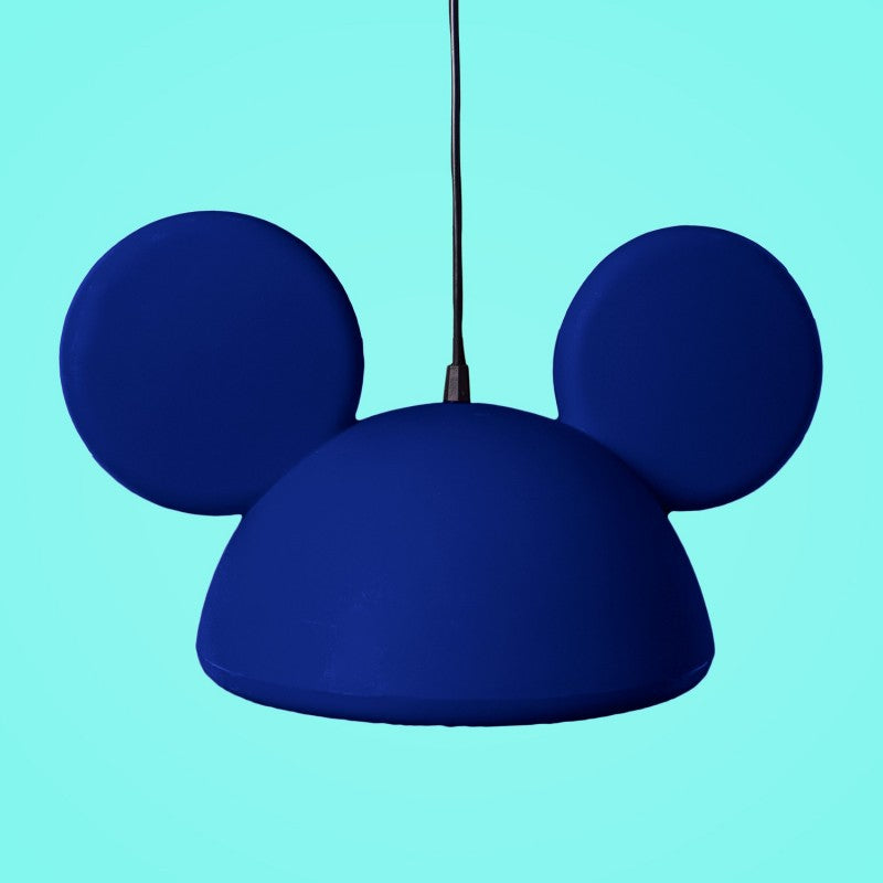 Luminária Pendente Teto Mickey Mouse Aberto Azul