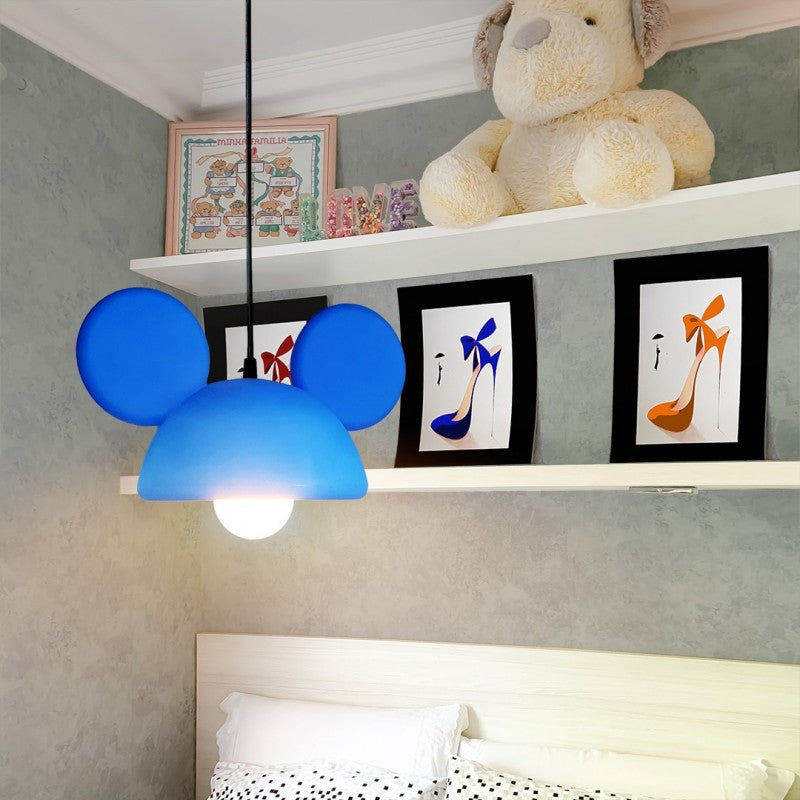 Ceiling Pendant Lamp Mickey Mouse Open Blue