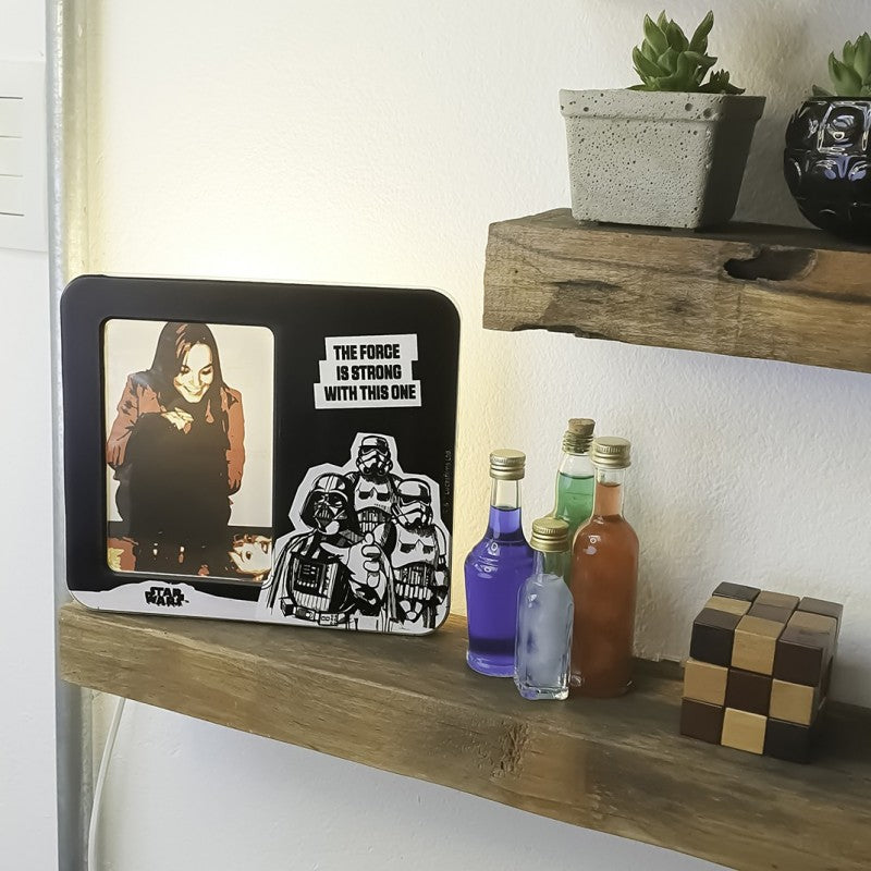 Force is Strong Picture Frame Lámpara Star Wars Disney
