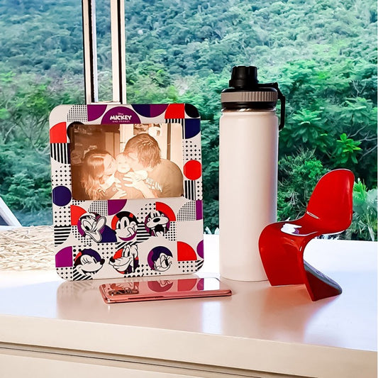 Picture Frame Lamp Mickey and Turma White