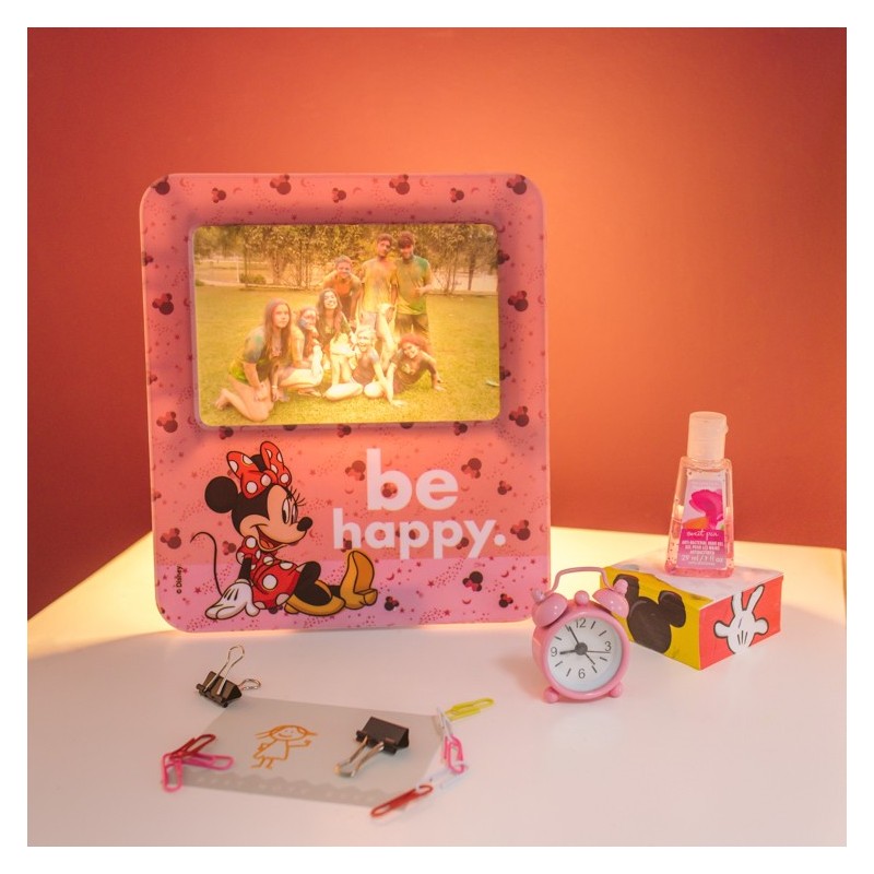 Luminária Porta Retrato Minnie Classica Be Happy Pink