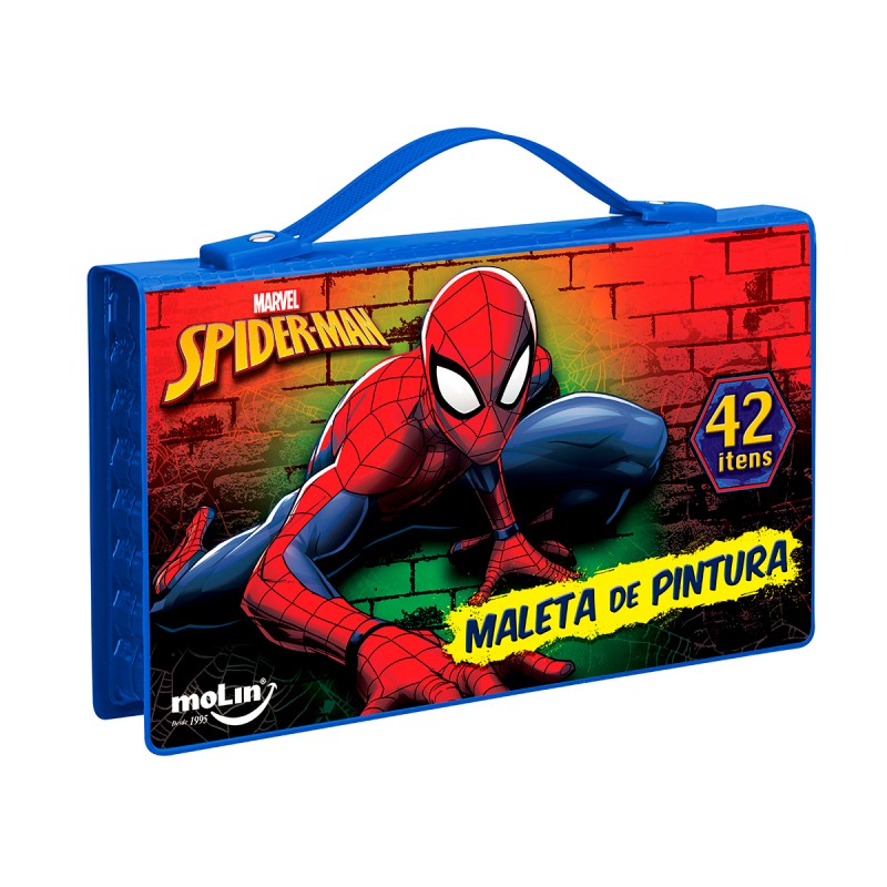 Maleta de Pintura Homem Aranha Marvel 42 Itens