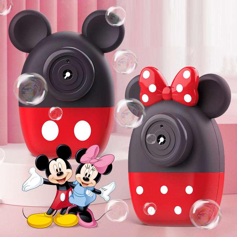 Máquina de pompas de jabón de Disney con música ligera de Mickey y Minnie