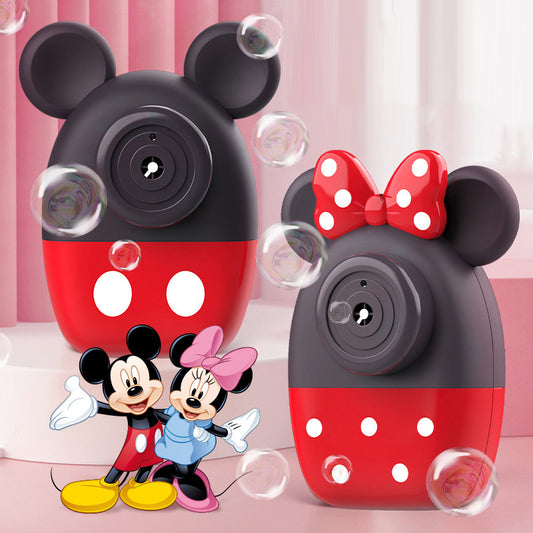 Máquina de pompas de jabón de Disney con música ligera de Mickey y Minnie