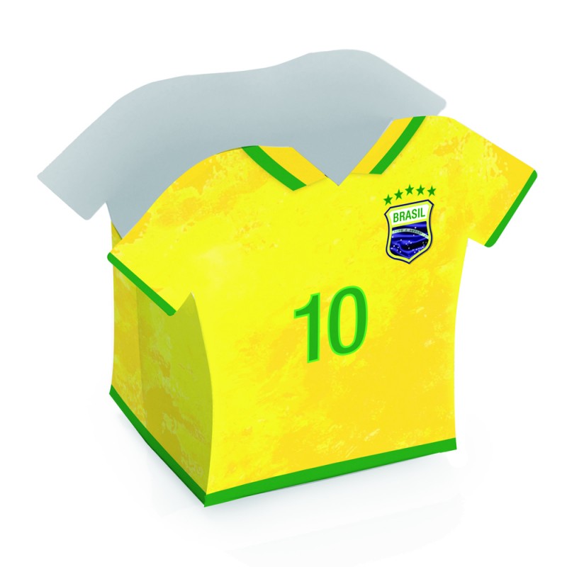Camiseta Cachepot 10 Vai Brasil - 8 unidades
