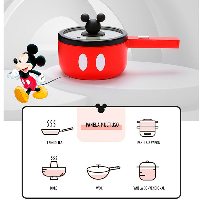 Panela Elétrica Multifuncional Cerâmica Mickey Disney