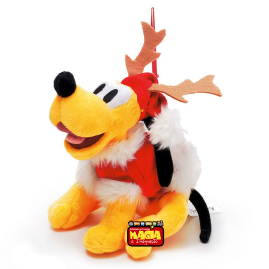 Pelúcia Natal Disney Pluto 20 cm