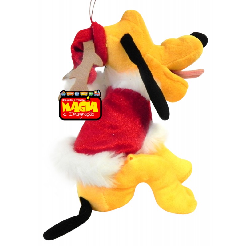 Pelúcia Natal Disney Pluto 20 cm