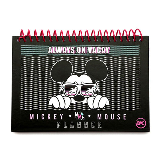 Planner Mickey Mouse Always on Vacay A5 96 Folhas Permanente Disney
