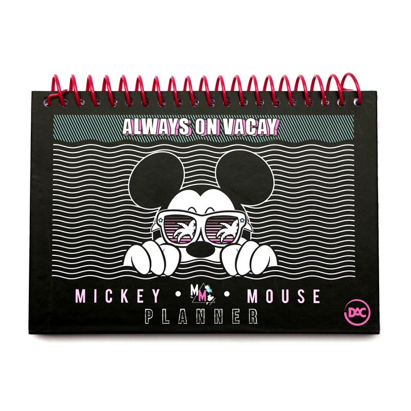 Agenda Mickey Mouse Siempre de Vacaciones A5 96 Folhas Permanente Disney