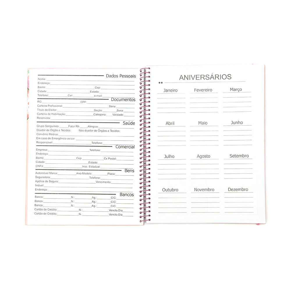 Cuaderno Planificador Semanal Permanente 24x18 cm - Calendario Organización Escolar Cuaderno