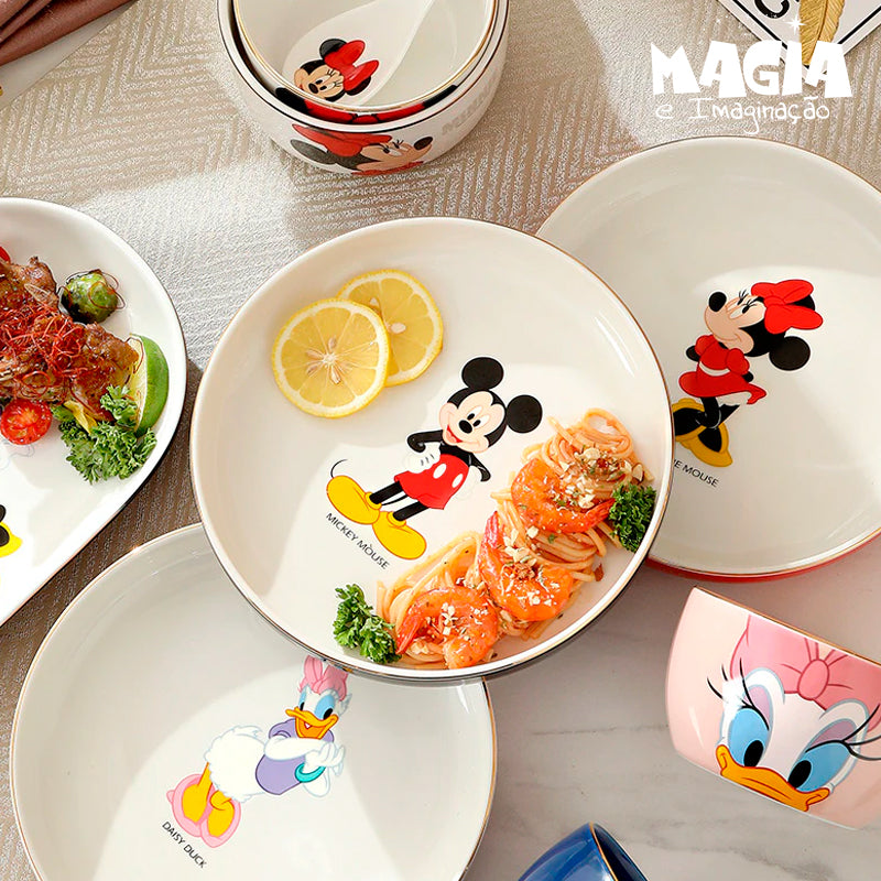 Prato Mickey Cerâmica Noble Kitchen Disney